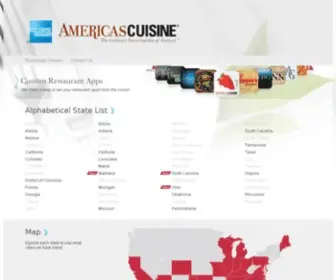 Americascuisine.com(Helping Find Restaurants Across America) Screenshot