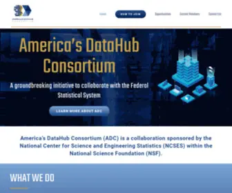 Americasdatahub.org(Accelerating data and statistical innovation) Screenshot