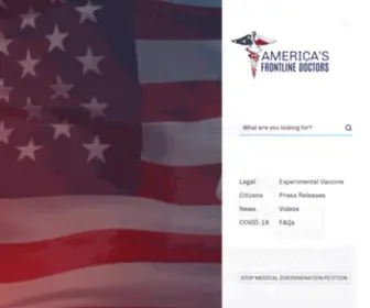 Americasfrontlinedoctors.org(America's Frontline Doctors) Screenshot