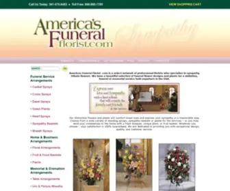 Americasfuneralflorist.com(Funeral Flowers Florist Servicing All Funeral Home in North America) Screenshot