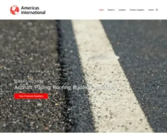 Americasinternational.com(Rubber chemical distributor) Screenshot