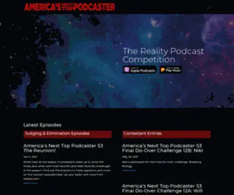 Americasnexttoppodcaster.com(America's Next Top Podcaster) Screenshot