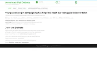 Americaspetdebate.com(My Blog) Screenshot