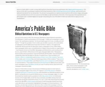 Americaspublicbible.org(America’s Public Bible) Screenshot