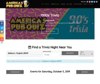 AmericaspubQuiz.com(America's Pub Quiz) Screenshot