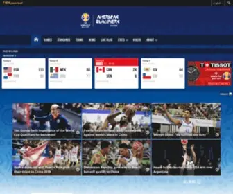 Americasqualifiers.basketball(FIBA Basketball World Cup 2019 Americas QualifiersFIBA.basketball) Screenshot