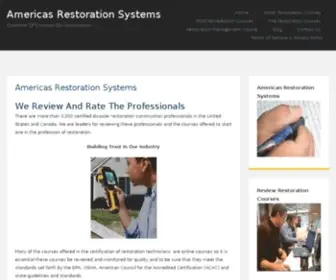 Americasrestorationsystems.com(International) Screenshot