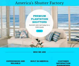 Americasshutterfactory.com(Americas Shutter Factory) Screenshot