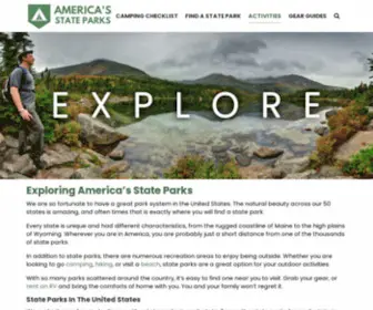 Americasstateparks.org(America's State Parks) Screenshot
