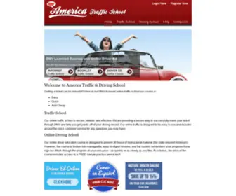 Americatrafficschool.net(America Traffic & Driving School) Screenshot