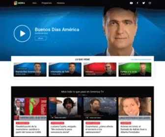 Americatv.com.ar(América tv) Screenshot