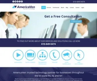 Americaven.com(Systems Integration Company) Screenshot