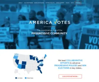 Americavotes.org(America Votes) Screenshot