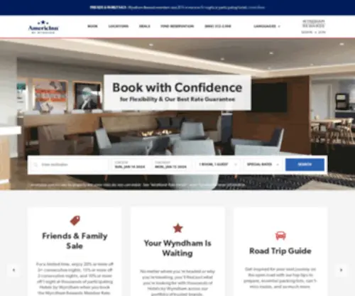 Americinn.com(AmericInn Hotels) Screenshot