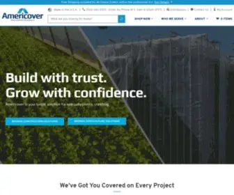 Americover.com(Your Specialty Plastic Sheeting Solution for Horticulture & Construction) Screenshot