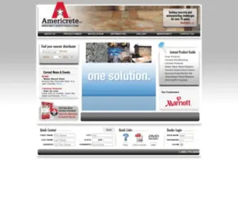 Americrete.com(Americrete Home) Screenshot