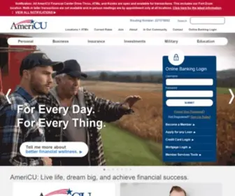 Americu.org(AmeriCU Credit Union) Screenshot