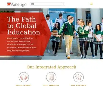 Amerigoeducation.com(Study Abroad at Boarding High Schools in the US) Screenshot