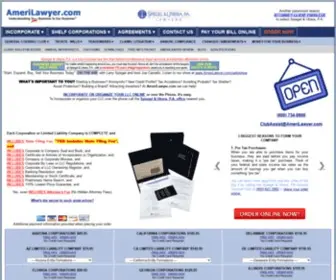 Amerilawyer.com(Organize a LLC) Screenshot