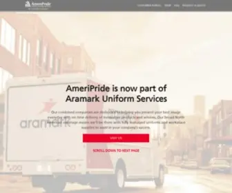 Ameripride.com(AmeriPride Linen & Uniform Services) Screenshot