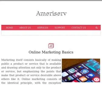 Ameriserv.net(Online Marketing Basics) Screenshot