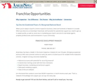 AmerispecFranchise.com(Franchise Opportunities) Screenshot