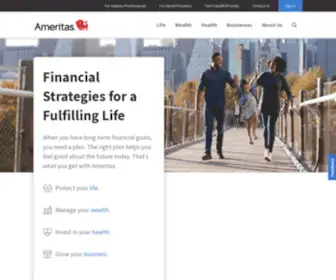 Ameritas.com(Financial Strategies for a Fulfilling Life) Screenshot