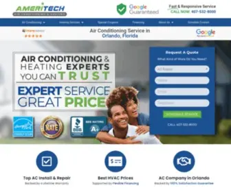 Ameritechfl.com(AmeriTech Air & Heat) Screenshot