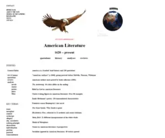 Amerlit.com(American Literature AmerLit Home Page by Michael A) Screenshot