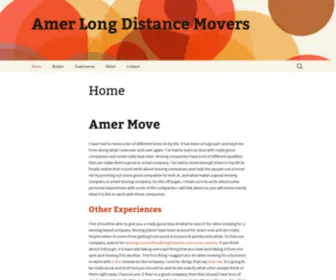 Amermove.com(Amer Long Distance Movers) Screenshot