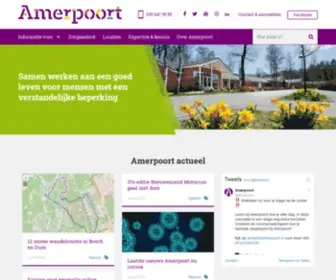 Amerpoort.nl(Samen werken aan een goed leven voor mensen met een verstandelijke beperking. Dat) Screenshot