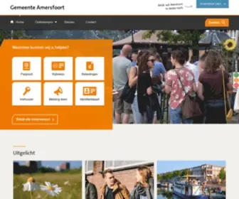 Amersfoort.nl(Homepage van gemeente amersfoort) Screenshot