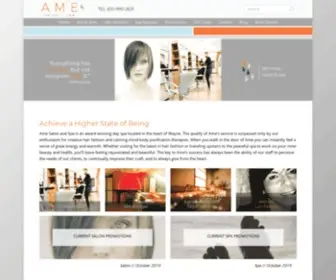 Amesalonandspa.com(AME Salon and Spa) Screenshot