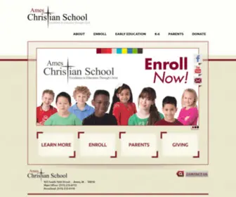 Ameschristianschool.org(Ames Christian School) Screenshot