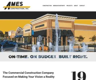 Amesconstructioninc.com(Full-Service Commercial Construction Company) Screenshot