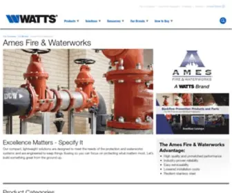 Amesfirewater.com(Ames Fire & Waterworks) Screenshot