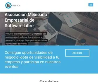 Amesol.ac(Asociación Mexicana Empresarial de Software Libre) Screenshot