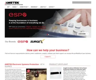 Ametekesp.com(AMETEK Power Quality Solutions) Screenshot