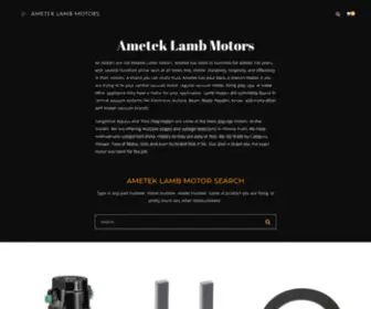 Ameteklambmotors.com(Ametek Lamb Motors) Screenshot