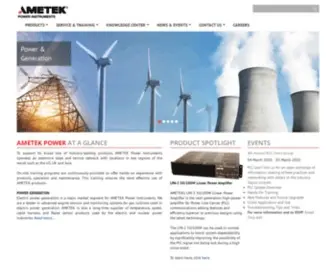 Ametekpower.com(AMETEK Power) Screenshot