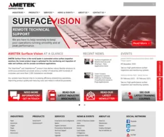 Ameteksurfacevision.com(AMETEK Surface Vision) Screenshot