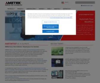 Ametektest.com(AMETEK Test) Screenshot