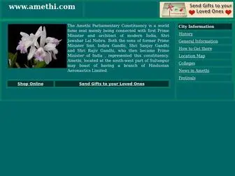 Amethi.com(Amethi, located at the south-west part of Sultanpur) Screenshot