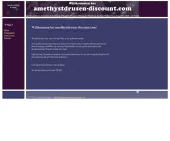 Amethystdrusen-Discount.com(Willkommen auf) Screenshot