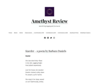 Amethystmagazine.org(New Writing Engaging with the Sacred) Screenshot