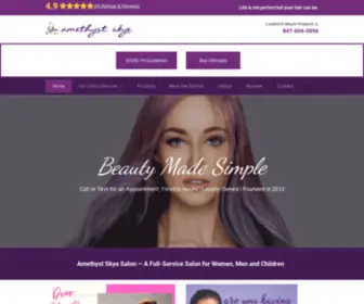 Amethystskyesalon.com(Amethyst Skye Salon) Screenshot