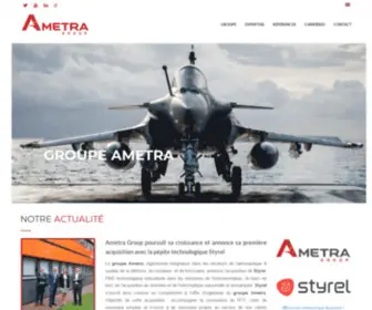 Ametragroup.com(Ingénieur) Screenshot