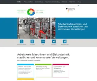Amev-Online.de(Startseite des Arbeitskreis Maschinen) Screenshot
