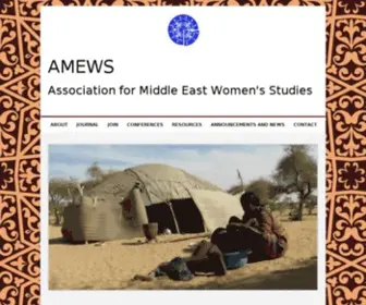 Amews.org(Association for Middle East Women's Studies) Screenshot