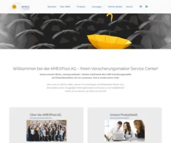 Amex-Online.de(Willkommen bei der AMEXPool AG) Screenshot